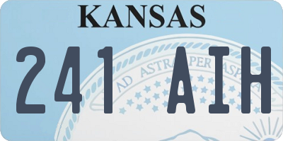 KS license plate 241AIH