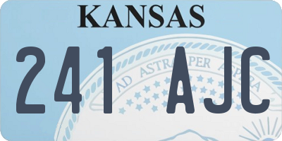 KS license plate 241AJC