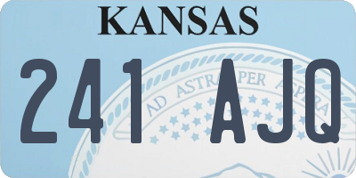 KS license plate 241AJQ