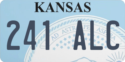 KS license plate 241ALC