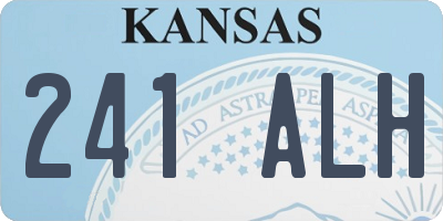 KS license plate 241ALH