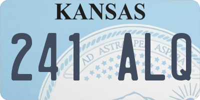 KS license plate 241ALQ