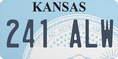 KS license plate 241ALW