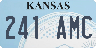 KS license plate 241AMC
