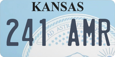 KS license plate 241AMR