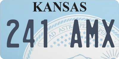 KS license plate 241AMX