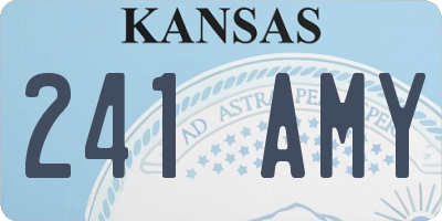 KS license plate 241AMY