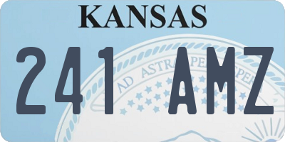 KS license plate 241AMZ