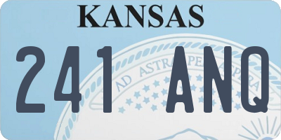 KS license plate 241ANQ