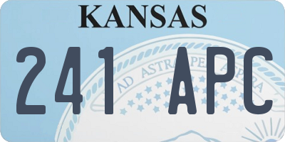 KS license plate 241APC