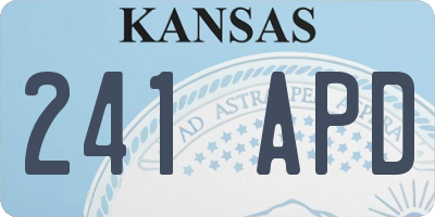 KS license plate 241APD