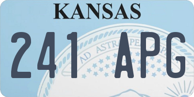 KS license plate 241APG