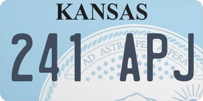 KS license plate 241APJ