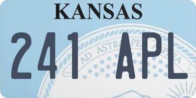 KS license plate 241APL