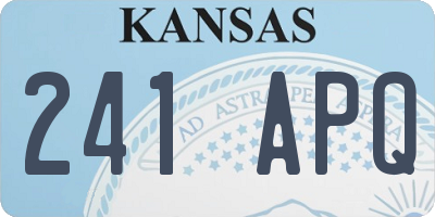 KS license plate 241APQ