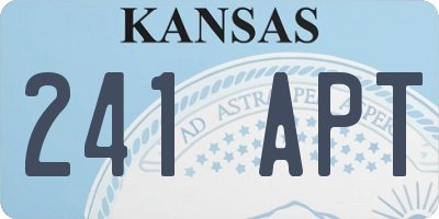 KS license plate 241APT