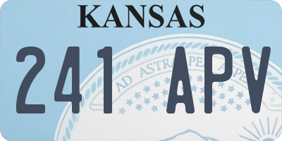 KS license plate 241APV