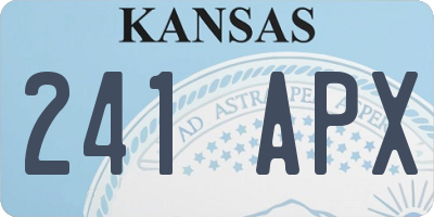 KS license plate 241APX