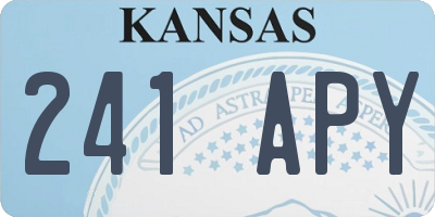 KS license plate 241APY