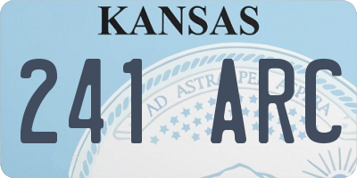KS license plate 241ARC
