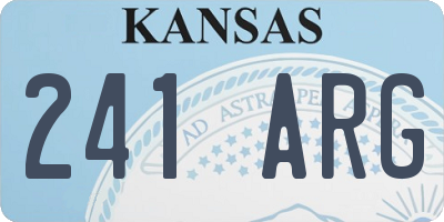 KS license plate 241ARG