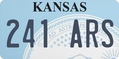 KS license plate 241ARS
