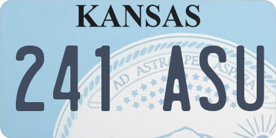 KS license plate 241ASU