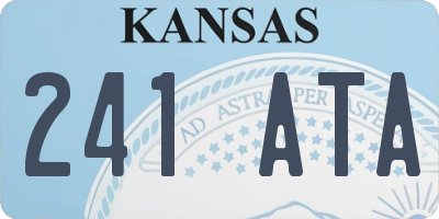 KS license plate 241ATA
