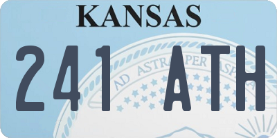 KS license plate 241ATH