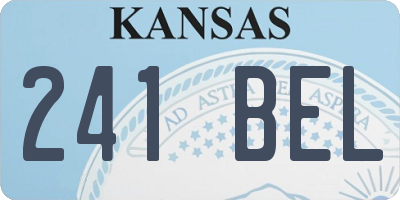 KS license plate 241BEL