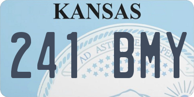 KS license plate 241BMY