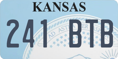 KS license plate 241BTB