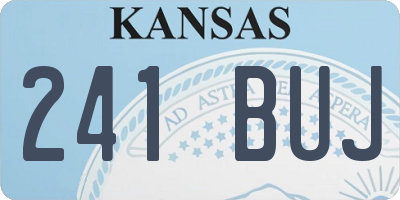 KS license plate 241BUJ