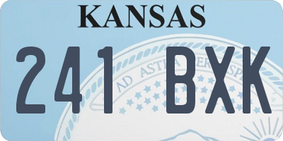 KS license plate 241BXK