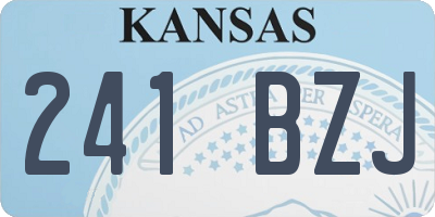 KS license plate 241BZJ