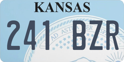 KS license plate 241BZR