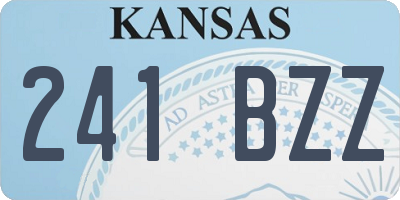 KS license plate 241BZZ