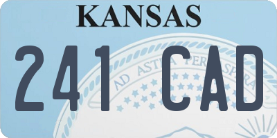 KS license plate 241CAD