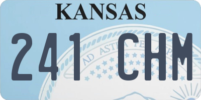 KS license plate 241CHM