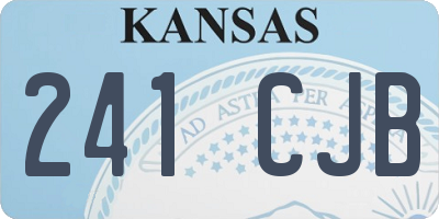 KS license plate 241CJB