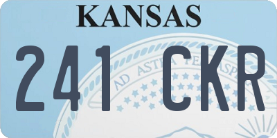 KS license plate 241CKR