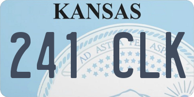 KS license plate 241CLK