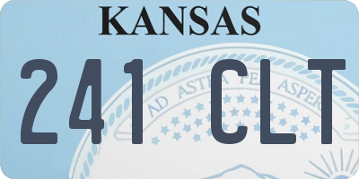 KS license plate 241CLT
