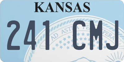 KS license plate 241CMJ
