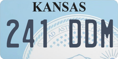 KS license plate 241DDM