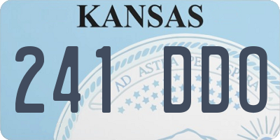 KS license plate 241DDO