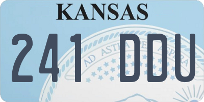 KS license plate 241DDU