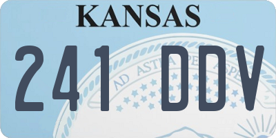 KS license plate 241DDV