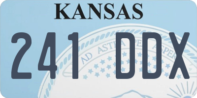 KS license plate 241DDX