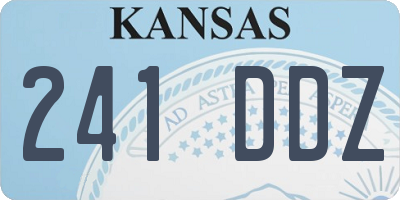 KS license plate 241DDZ